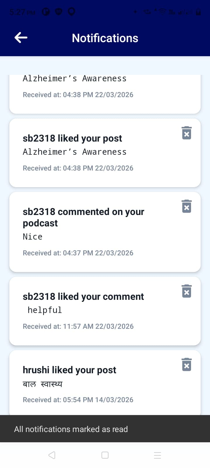 Notification